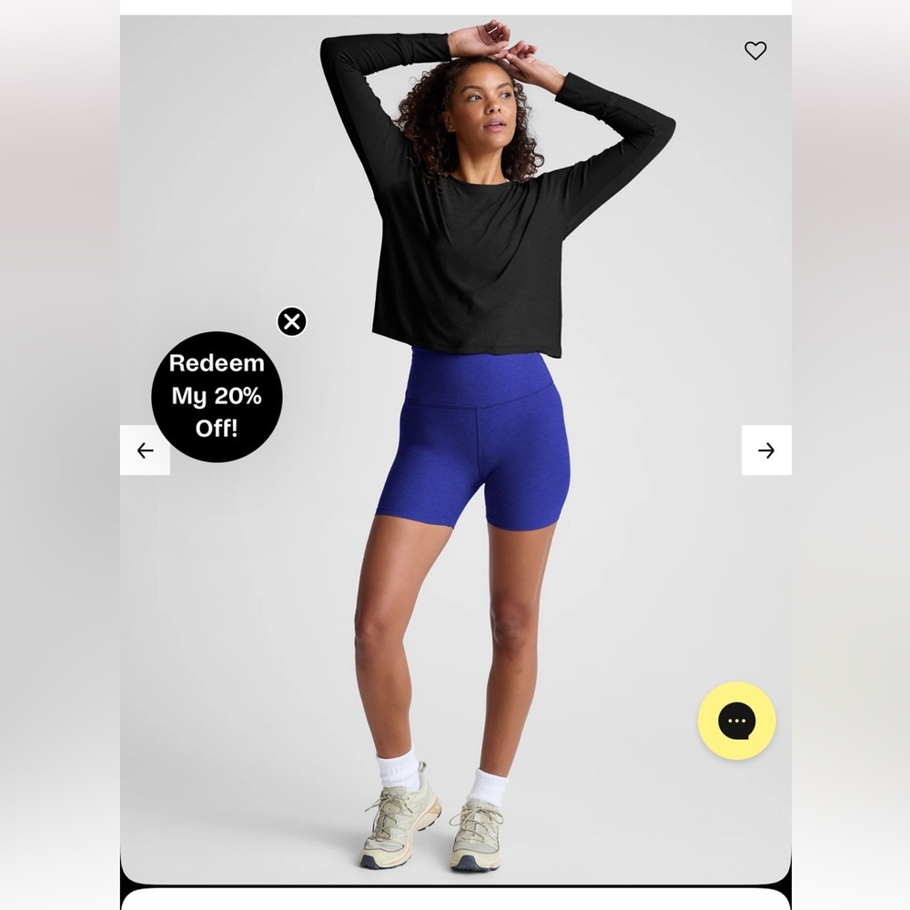 Beyond Yoga High-Rise Bike Shorts in Royal Blue